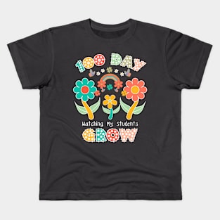 100 Day Watching My Students Grow 100th Day OfSchool teacher Kids T-Shirt